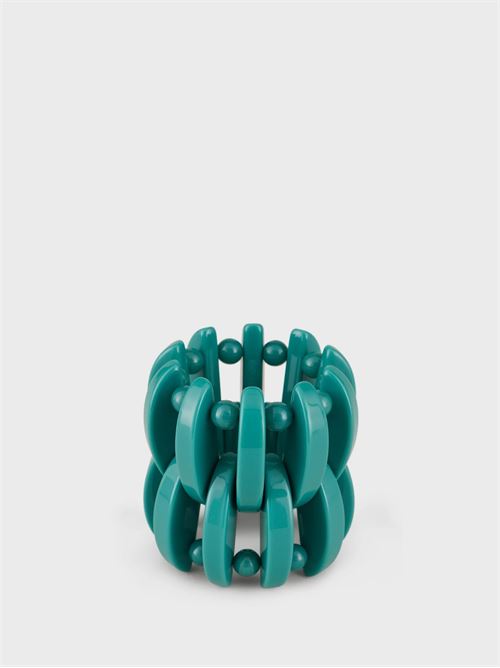 Maxi bracciale in resina e boules decorative con elastico EMPORIO ARMANI | 8604922R61202931